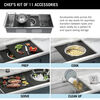 45” Workstation Undermount Single Bowl 16 Gauge Stainless Steel Kitchen Sink with 2-Tier WorkFlow™ Ledge and Accessories